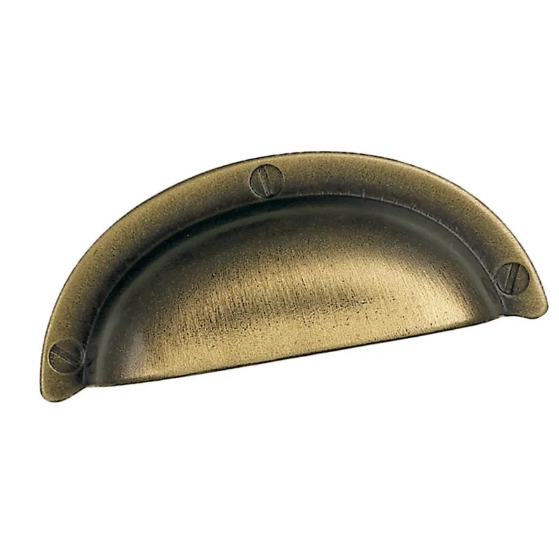 POIGNÉE COQUILLE LAITON BRONZE MEDAILLE