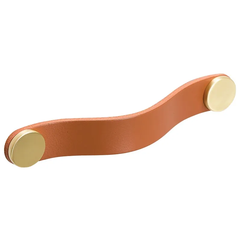 POIGNÉE FLEXA 0404 CUIR BEIGE - PASTILLE DOREE